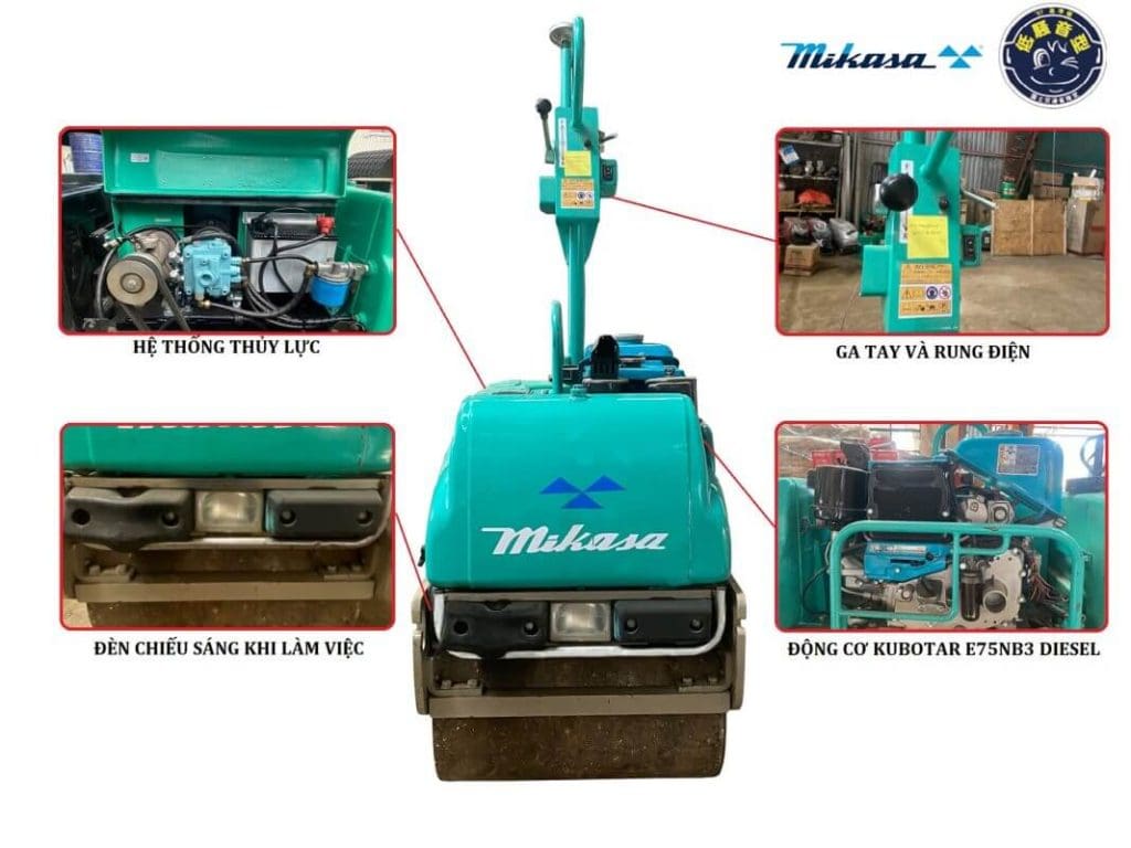 Cấu tạo xe lu dắt tay mini