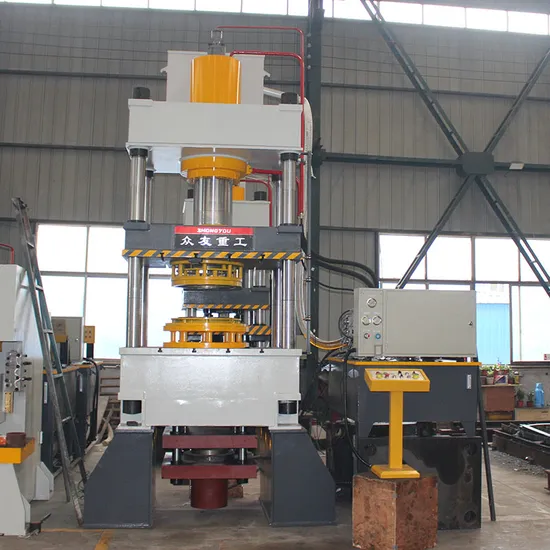 Máy ép thủy lực 4 trụ 120 tấn dùng tạo hình chi tiết kim loại
