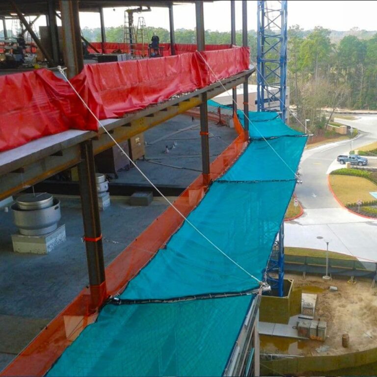 Lưới hứng vật rơi ngoài mép sàn xây dựng